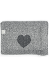 Wool & Cashmere Scarf with Heart Detail