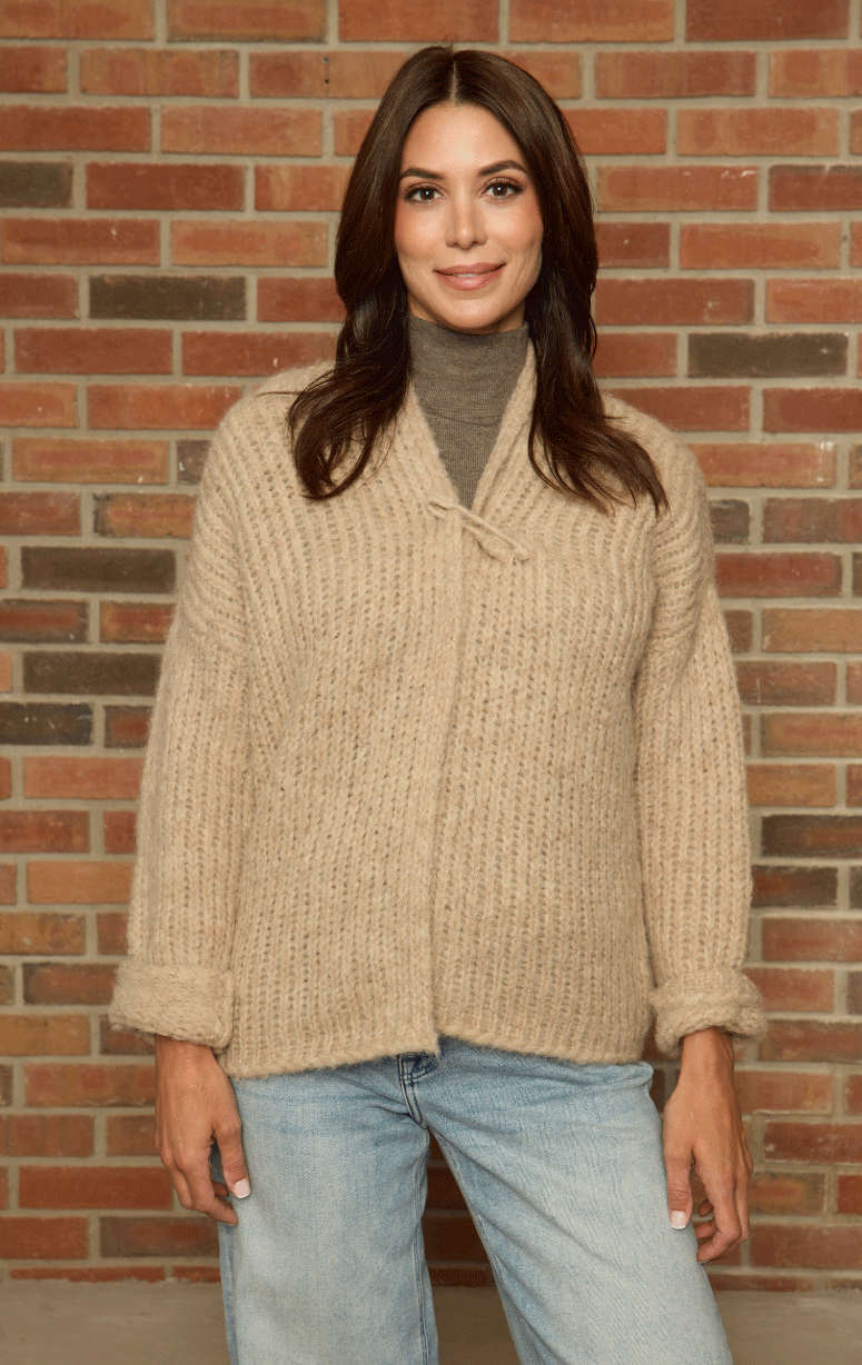 Latierra- Humo Alpaca Cardigan