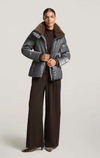 Creenstone- Down Puffer with Faux Fur Trim