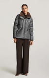 Creenstone- Down Puffer with Faux Fur Trim