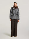 Creenstone- Down Puffer with Faux Fur Trim