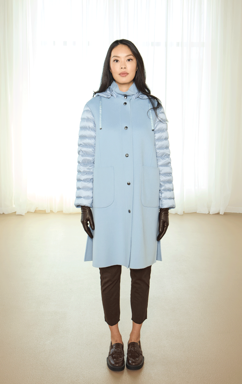 Bogner - Isy Mixed Media Coat - Barrington's