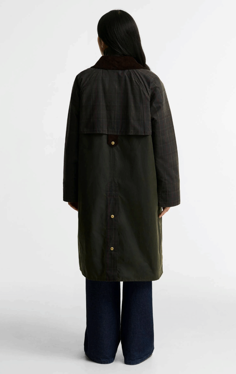 Barbour- Checked Kirklees Waxed Jacket