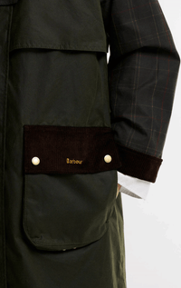 Barbour- Checked Kirklees Waxed Jacket