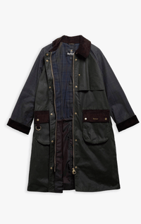Barbour- Checked Kirklees Waxed Jacket