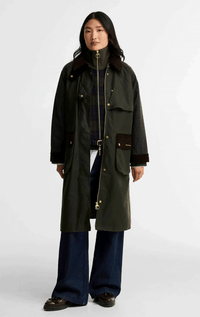 Barbour- Checked Kirklees Waxed Jacket