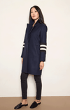 HISO- Two Button Coat with Knit Sleeve
