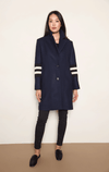 HISO- Two Button Coat with Knit Sleeve