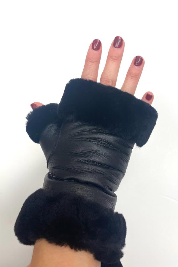 Fingerless Shearling Gloves - Barrington's