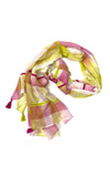100% Cotton Scarf with Woven Detail