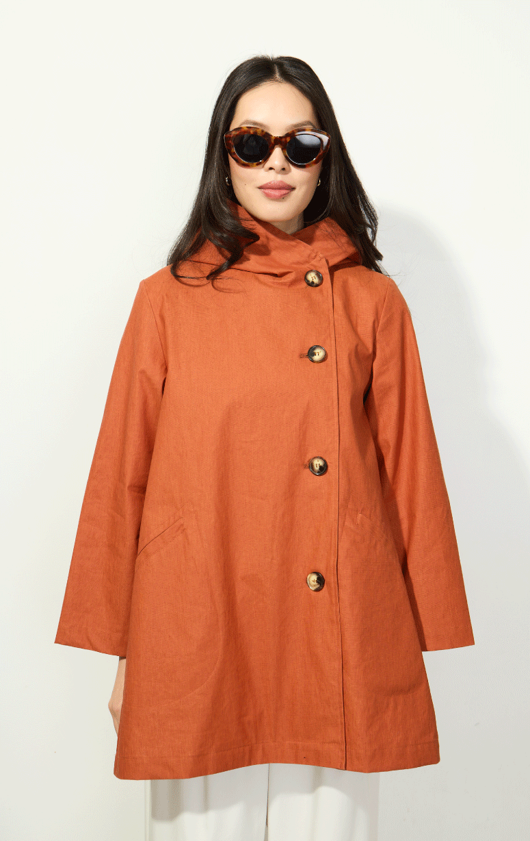 Pret Pour Partir- 7/8s Jacket with Hood