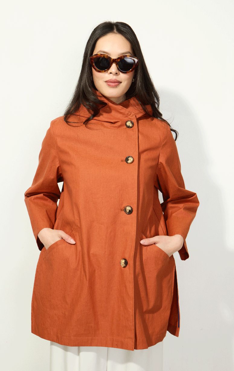 Pret Pour Partir- 7/8s Jacket with Hood