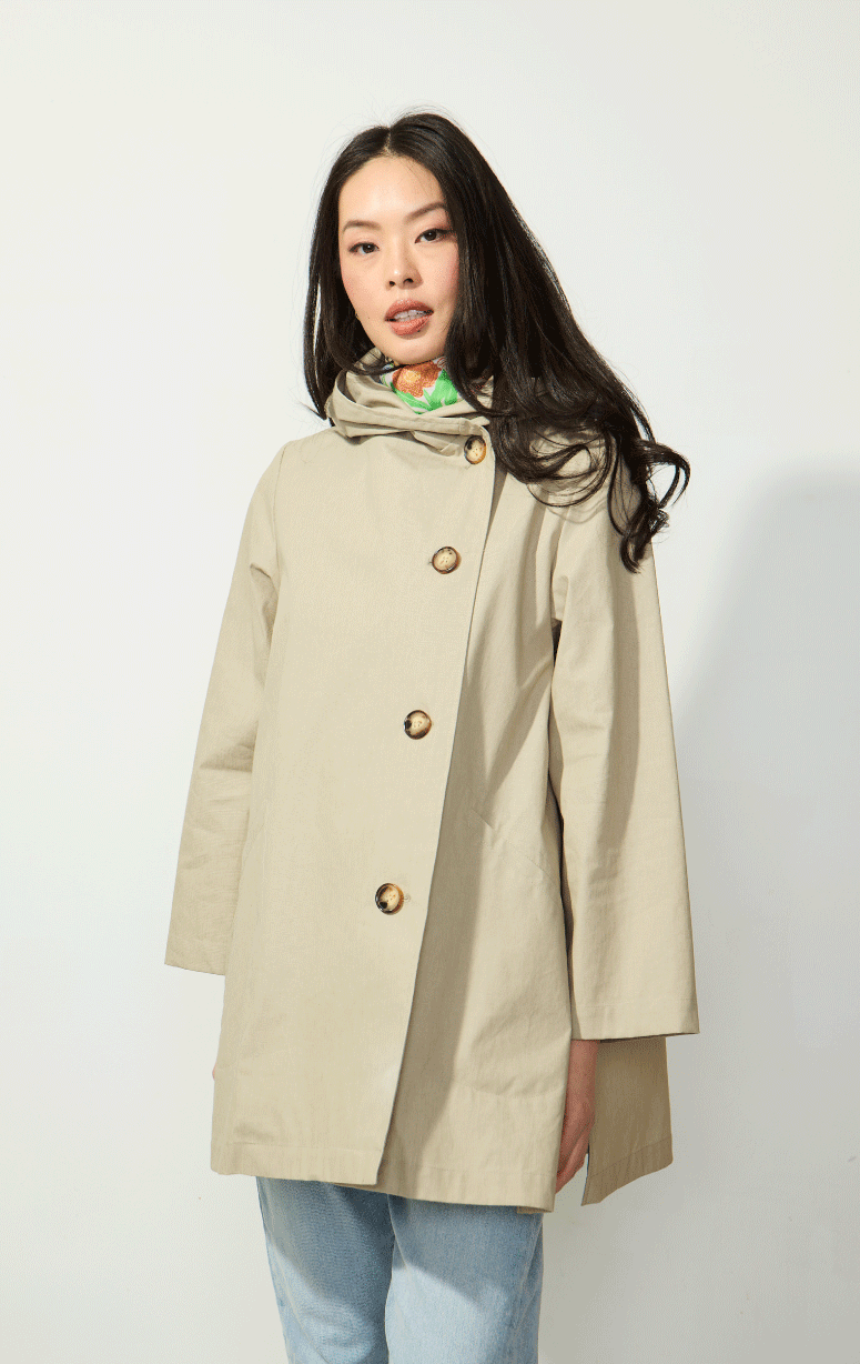 Pret Pour Partir- 7/8s Jacket with Hood