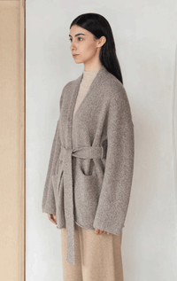 Alpaca Cardigan with Belt
