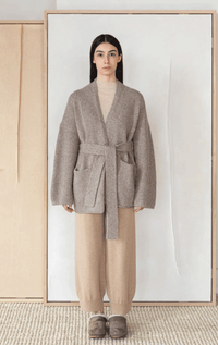 Alpaca Cardigan with Belt