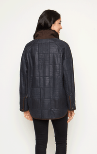 Quilt Design Shearling Jacket