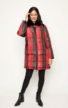 Be Florence- 7/8s Tartan Down Coat
