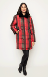 Be Florence- 7/8s Tartan Down Coat