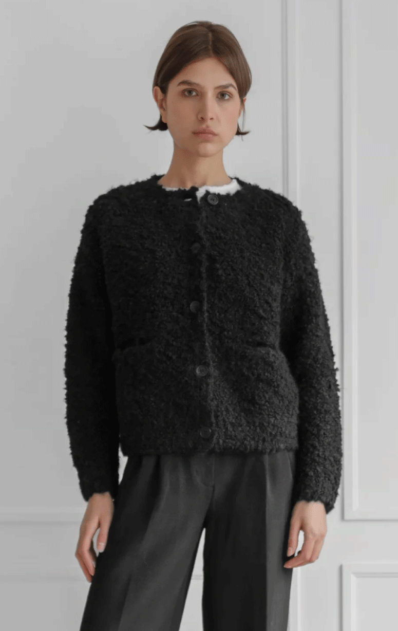 Luna - Boucle Alpaca Cardigan