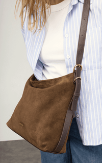 Nat & Nin- Moreen Suede Hobo Bag - Barrington's