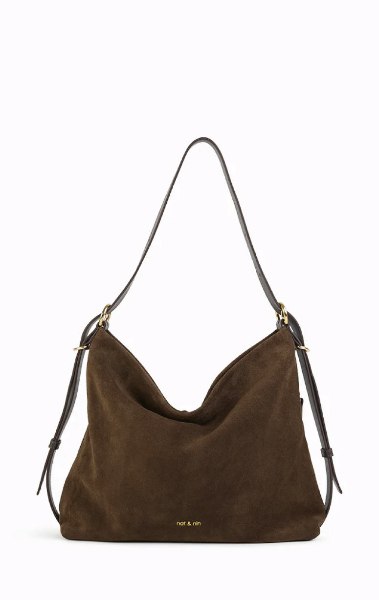 Nat & Nin- Moreen Suede Hobo Bag - Barrington's