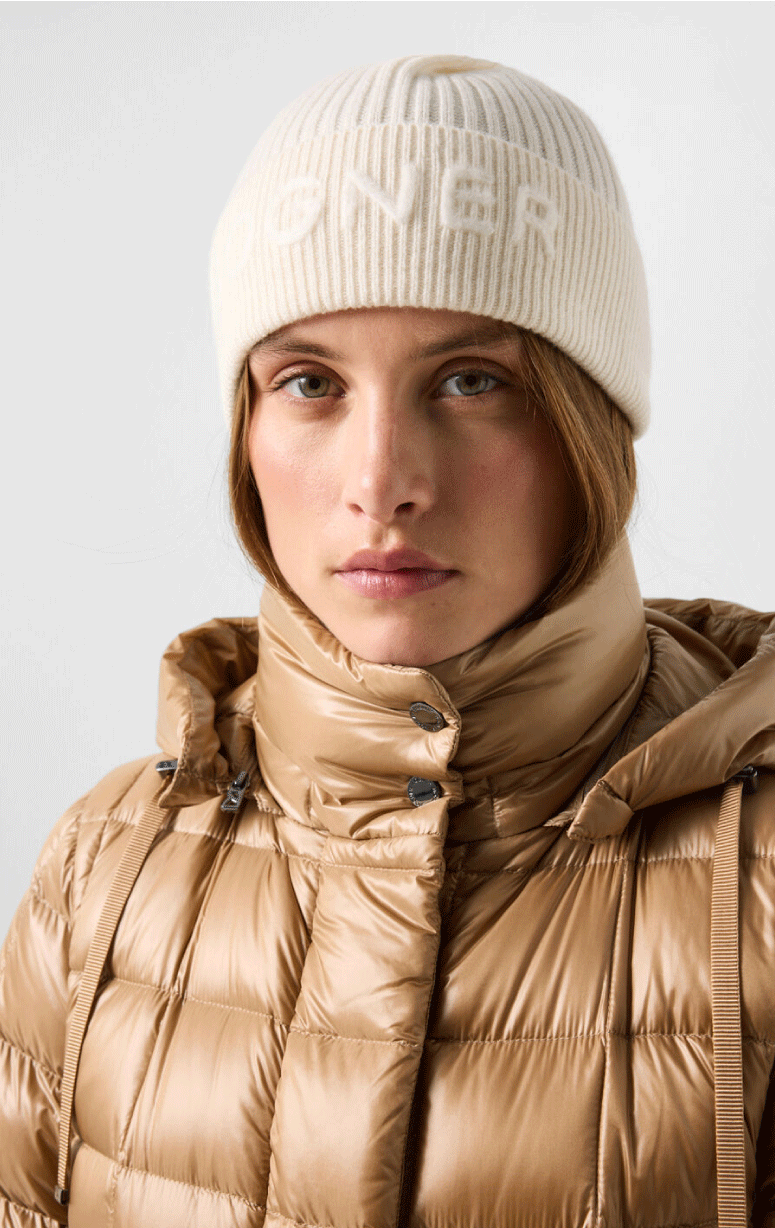 Bogner- Down Filled Grid Pattern Coat