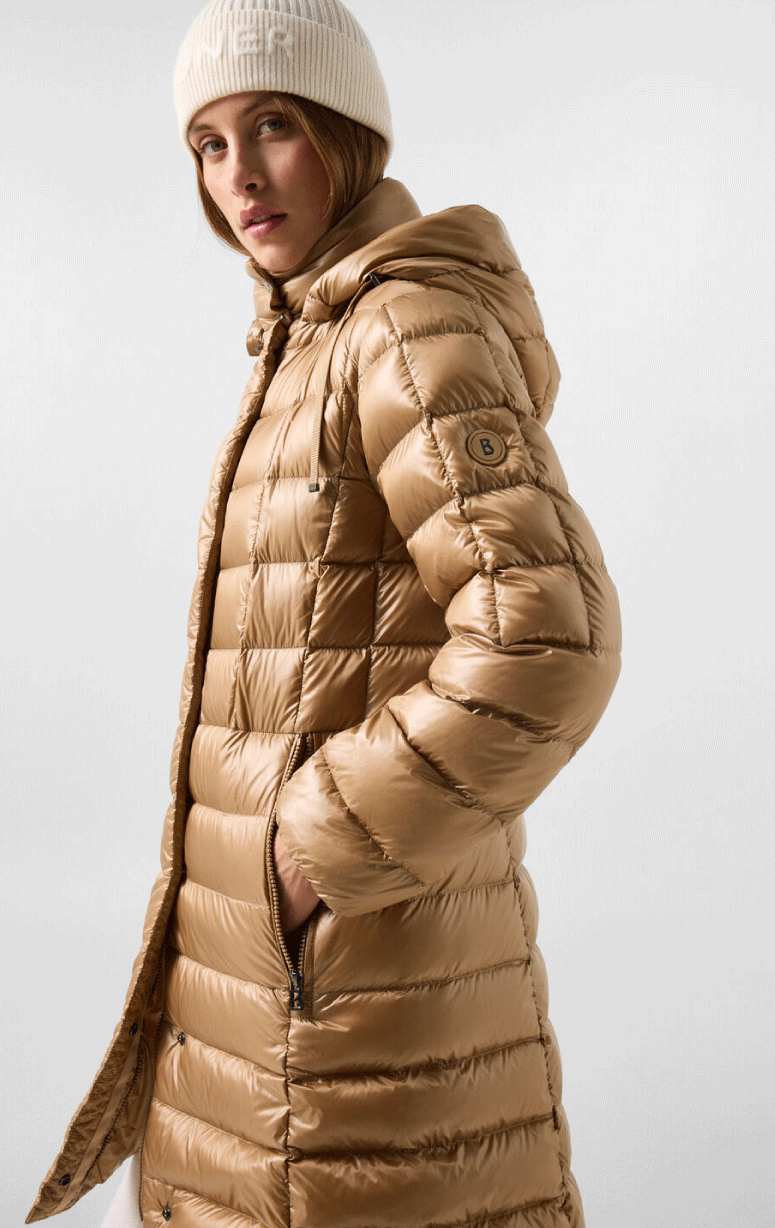 Bogner- Down Filled Grid Pattern Coat