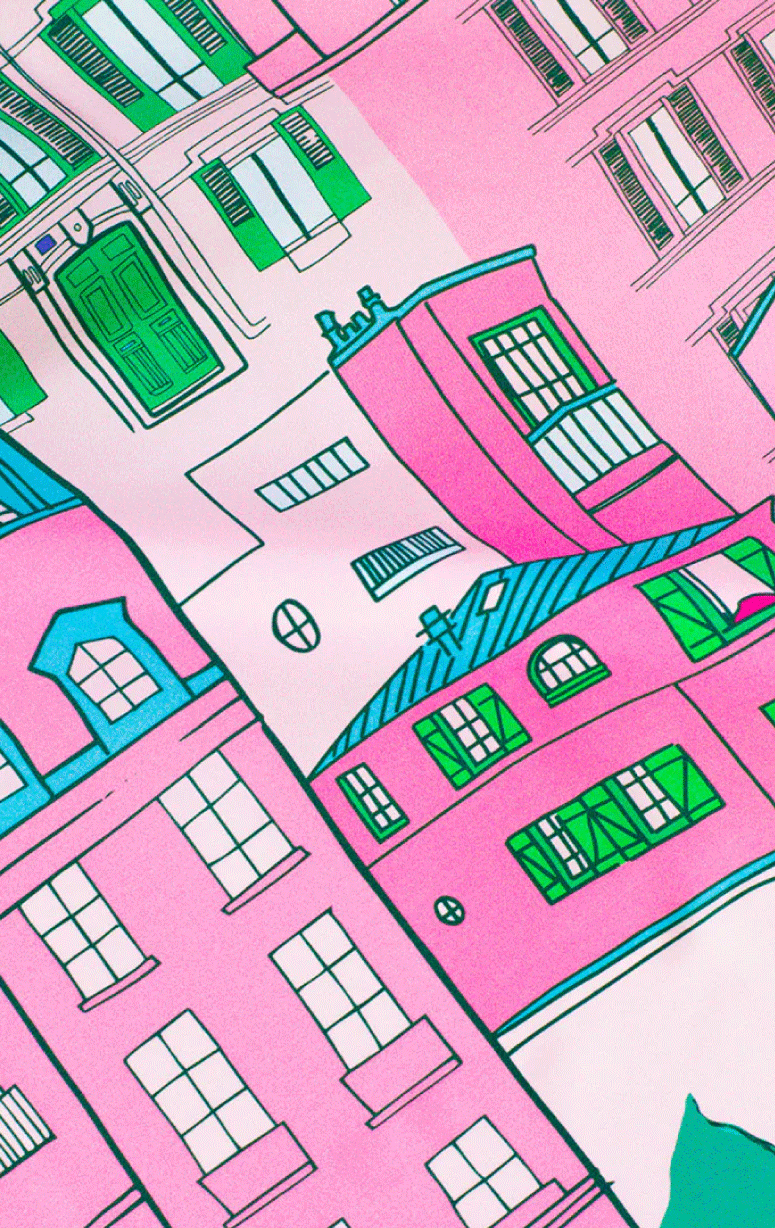 PetitJean- Small Silk Square - Barrington's