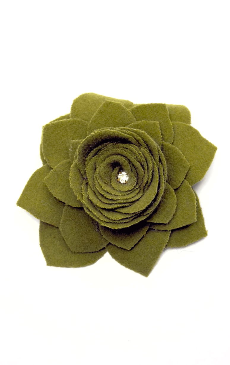 Handmade Recycled Fabric Brooch
