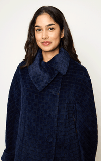 Tardia- 3/4 Suri Alpaca Jacket in Grid Pattern - Barrington's