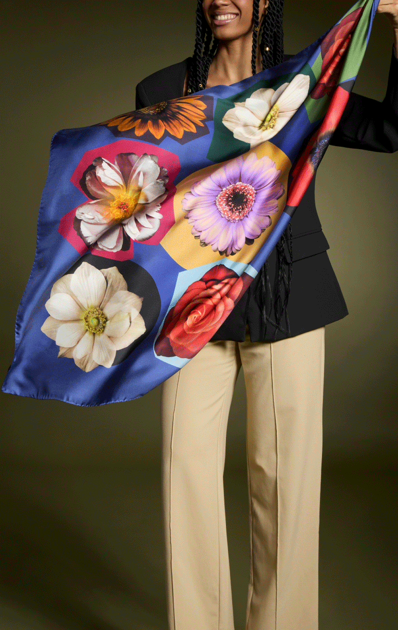 Barbieri- Silk Square Scarf - Barrington's