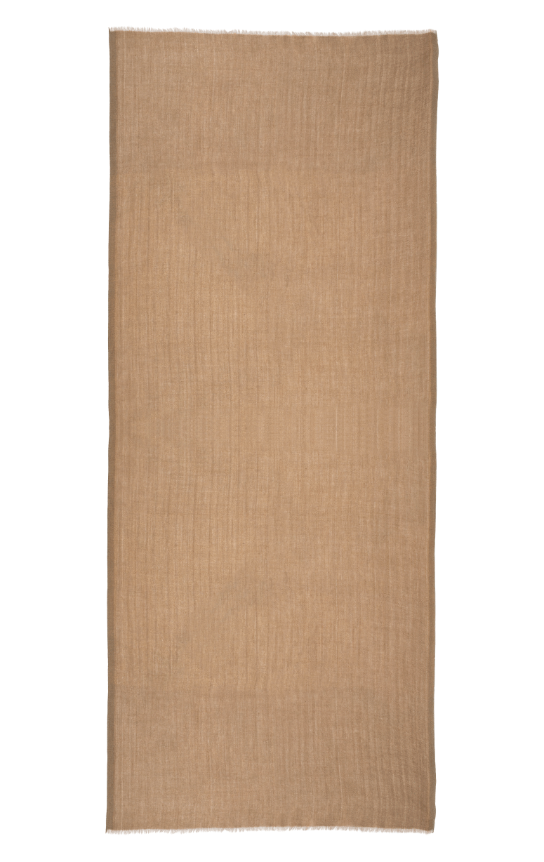 Gaynor- Wool, Silk & Lurex Gold Scarf