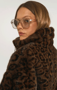 Numph- Faux Fur Lepoard Jacket