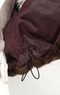 Numph- Faux Fur Lepoard Jacket