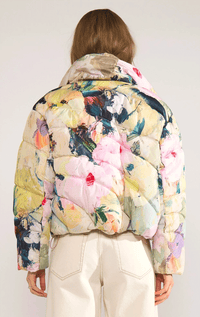 Numph- Abstract Print Puffer Jacket