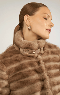 Numph- Faux Fur "Mink" Jacket
