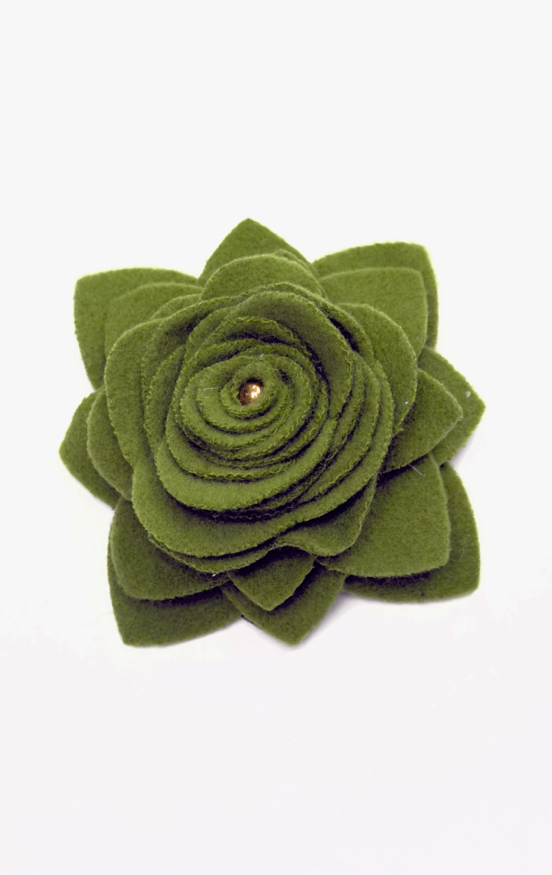 Handmade Recycled Fabric Brooch