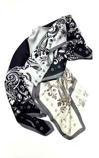 Pollini- 100% Silk Bandana Scarf