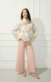 Martylo- Paisley Print Floral Puffer