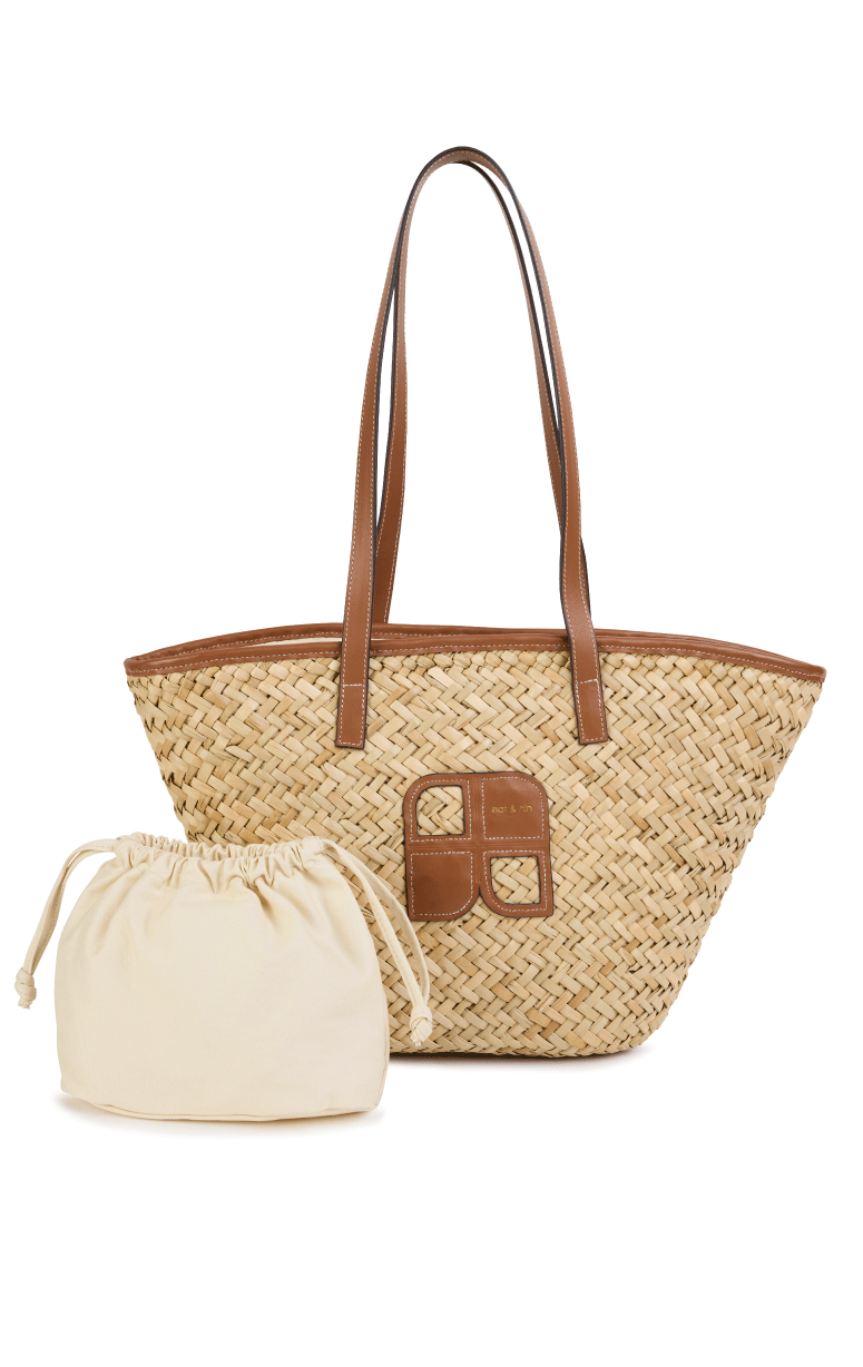 Nat & Nin- Raffia Basket Bag