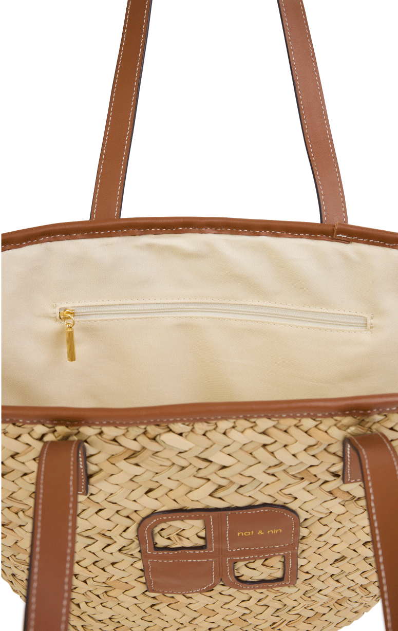 Nat & Nin- Raffia Basket Bag