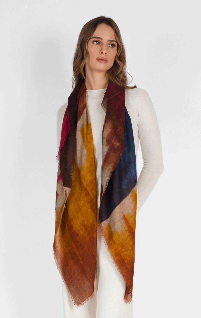 Gaynor- Wool & Modal Square Scarf