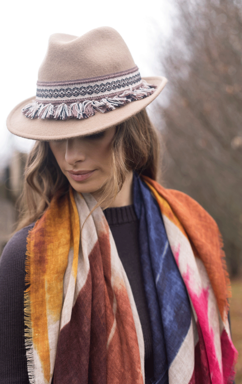 Gaynor- Wool & Modal Square Scarf