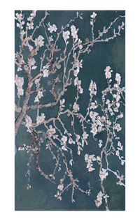 Gaynor- Superfine Wool Cherry Blossom Scarf