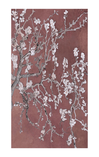 Gaynor- Superfine Wool Cherry Blossom Scarf