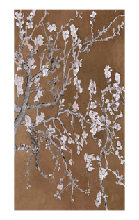 Gaynor- Superfine Wool Cherry Blossom Scarf