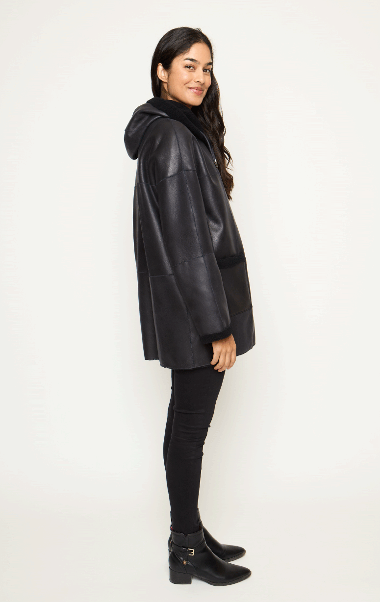 Werner Christ- Shearling Jacket with Hood