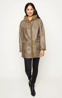 Werner Christ- Shearling Jacket with Hood