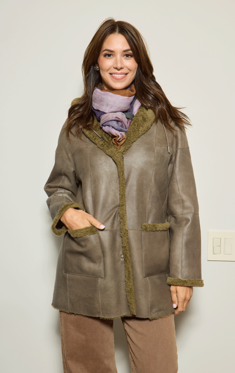 Werner Christ- Shearling Jacket with Hood