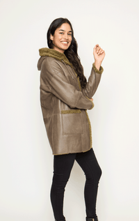 Werner Christ- Shearling Jacket with Hood